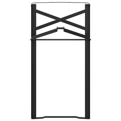 Gamba per Tavolo Birra 2 pcs Nero 39 x 3 x 75 cm