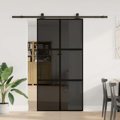 Porta Scorrevole con Ferramenta Vetro Temperato Alluminio