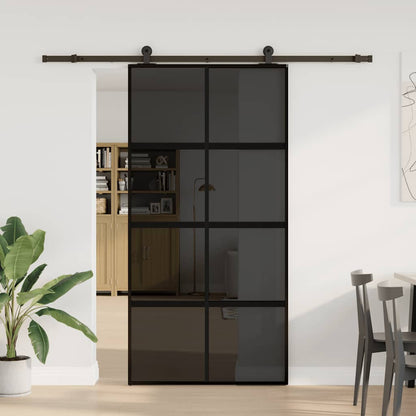 Porta Scorrevole con Ferramenta Vetro Temperato Alluminio