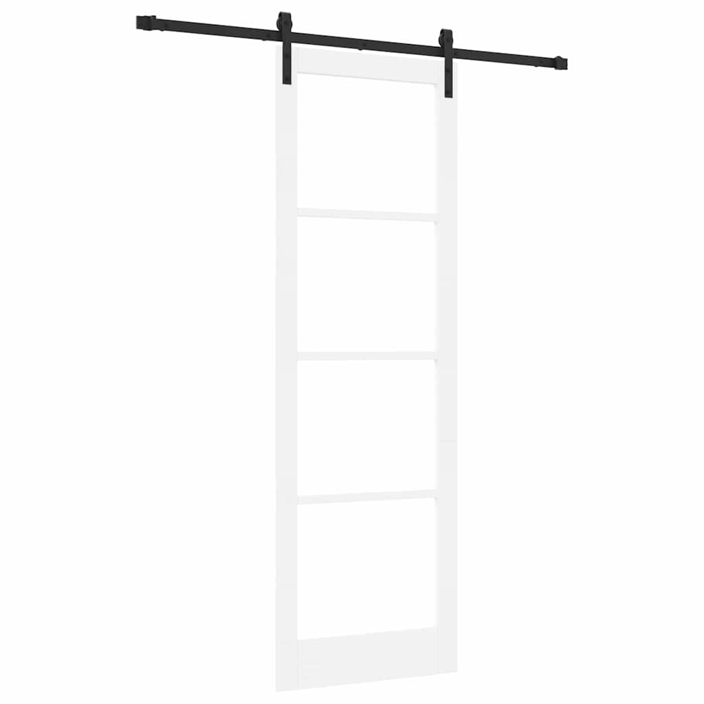 Porta scorrevole ORKDAL Bianco e Nero 78 x 232 cm