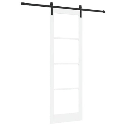 Porta scorrevole ORKDAL Bianco e Nero 78 x 232 cm