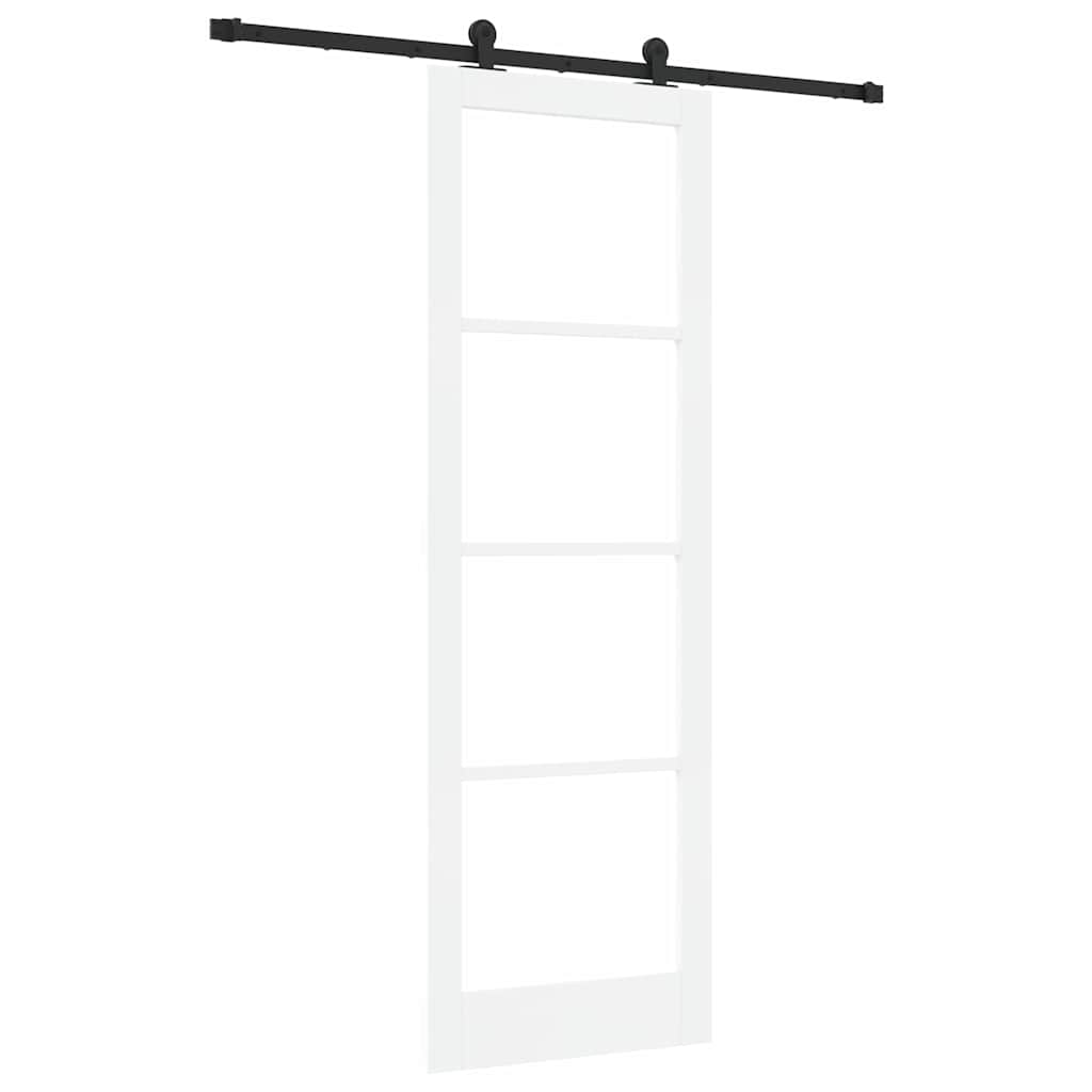 Porta scorrevole ORKDAL Bianco e Nero 78 x 232 cm