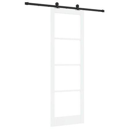 Porta scorrevole ORKDAL Bianco e Nero 78 x 232 cm