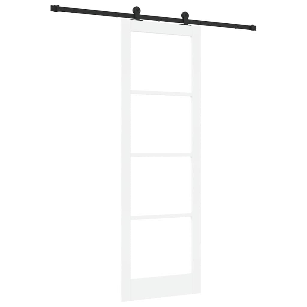 Porta scorrevole ORKDAL Bianco e Nero 78 x 232 cm