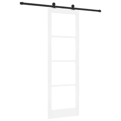 Porta scorrevole ORKDAL Bianco e Nero 78 x 232 cm