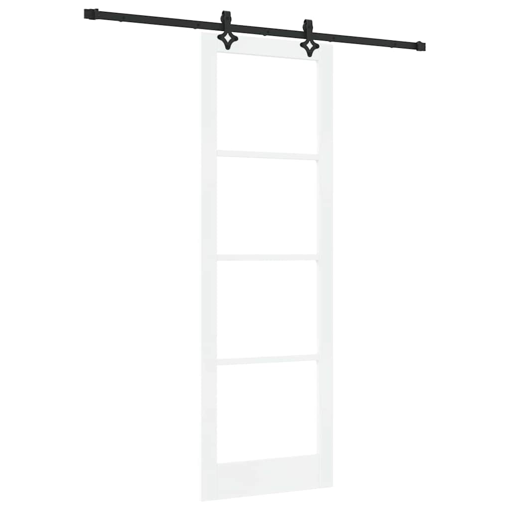 Porta scorrevole ORKDAL Bianco e Nero 78 x 232 cm