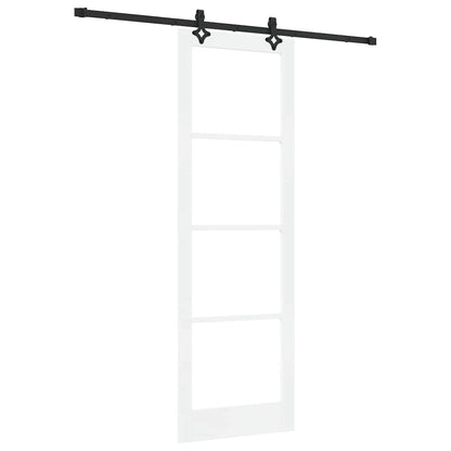 Porta scorrevole ORKDAL Bianco e Nero 78 x 232 cm