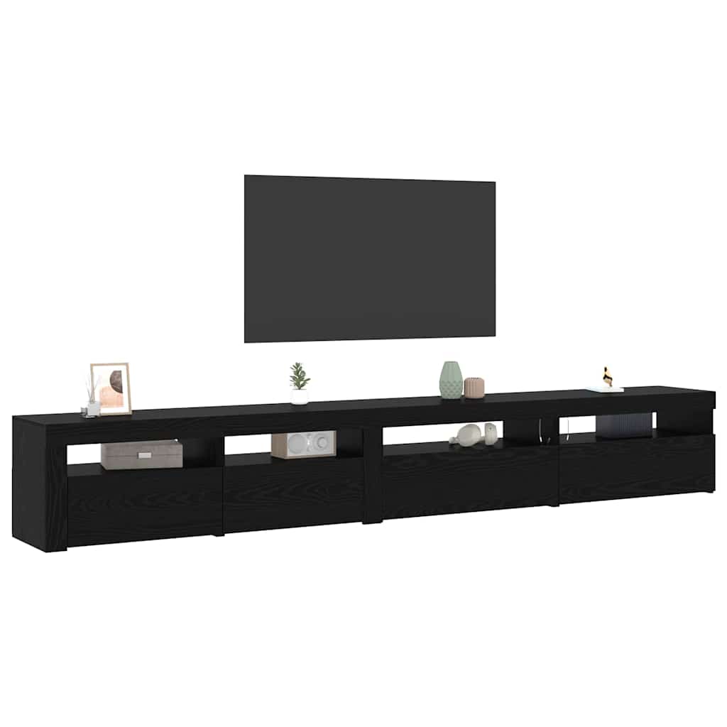 Set mobile TV 3 pcs Rovere Nero 270 x 35 x 40 cm