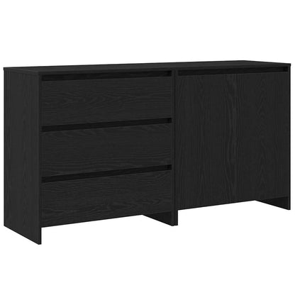 Credenza 2 pcs Nero 70 x 41 x 75 cm Legno multistrato