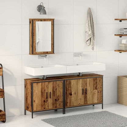 UnitÃƒÂ  da Bagno con lo scaffale 3 pcs Marrone Legno multistrato