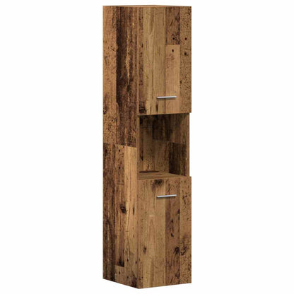 Set di mobili per il bagno con lo scaffale 4 pcs Legno vecchio