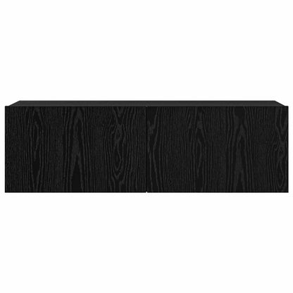 Set mobile TV 6 pcs Rovere Nero 100 x 30 x 30 cm