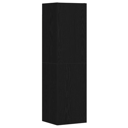 Set mobile TV 4 pcs Rovere Nero 130,5 x 30 x 140 cm