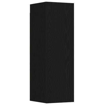 Set mobile TV 3 pcs Rovere Nero 130,5 x 30 x 140 cm