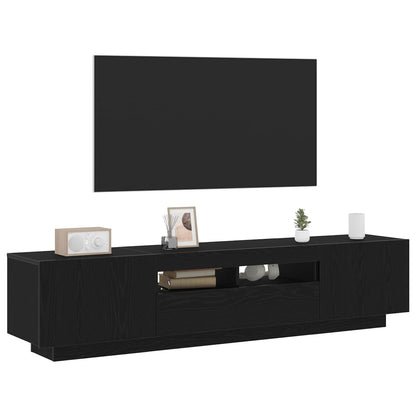 Set mobile TV 2 pcs Nero 180 x 35 x 40 cm Legno multistrato