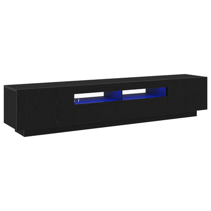 Set mobile TV 2 pcs Nero 200 x 35 x 40 cm Legno multistrato
