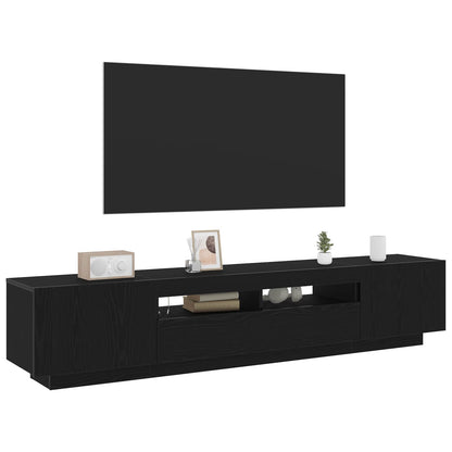 Set mobile TV 2 pcs Nero 200 x 35 x 40 cm Legno multistrato
