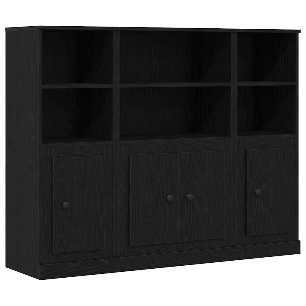 Credenza Rovere Nero 132 x 35,5 x 103,5 cm Legno multistrato