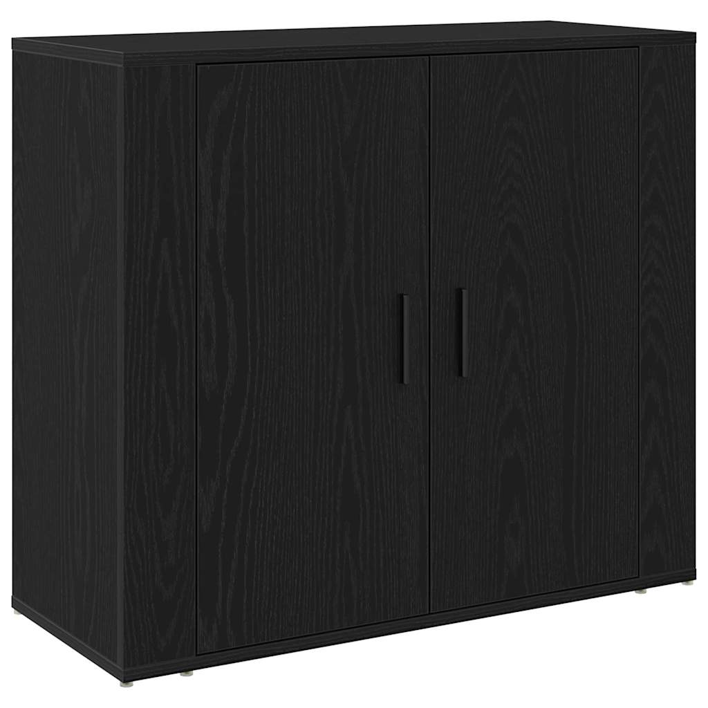 Credenza Rovere Nero 240 x 33 x 70 cm Legno multistrato