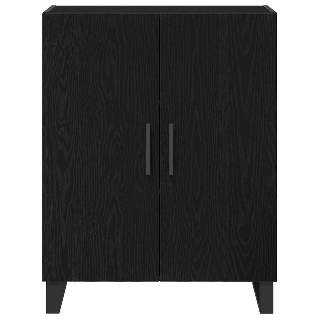 Credenza Rovere Nero 69,5 x 34 x 180 cm Legno multistrato