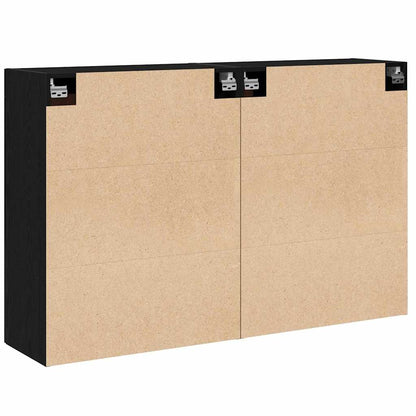 Mobile a muro 2 pcs Legno vecchio 69,5 x 34 x 90 cm