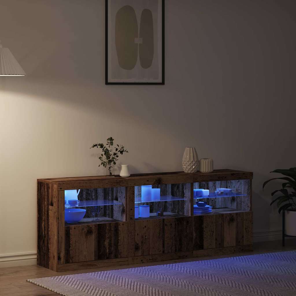 Madia LED Legno vecchio 181 x 37 x 67 cm Legno multistrato