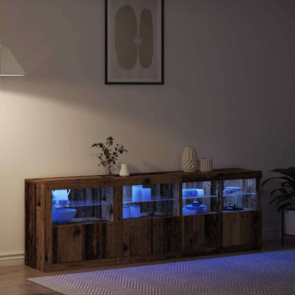 Madia LED Legno vecchio 202 x 37 x 67 cm Legno multistrato
