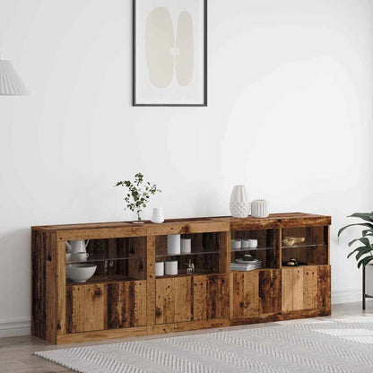 Madia LED Legno vecchio 202 x 37 x 67 cm Legno multistrato