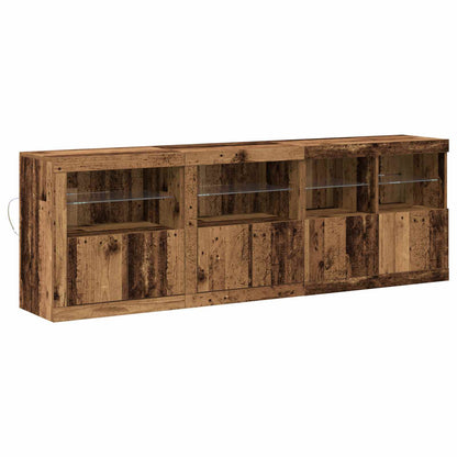 Madia LED Legno vecchio 202 x 37 x 67 cm Legno multistrato