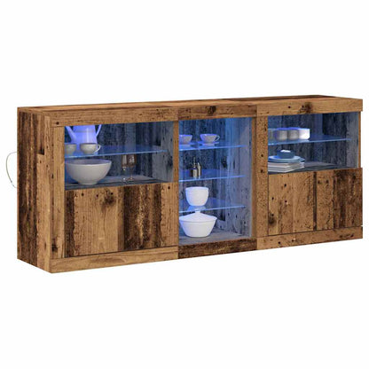 Madia LED Legno vecchio 162 x 37 x 67 cm Legno multistrato