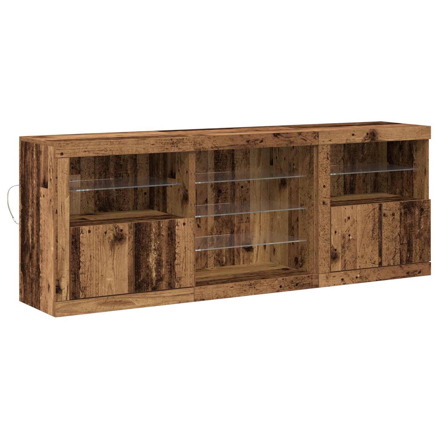 Madia LED Legno vecchio 181,5 x 37 x 67 cm Legno multistrato