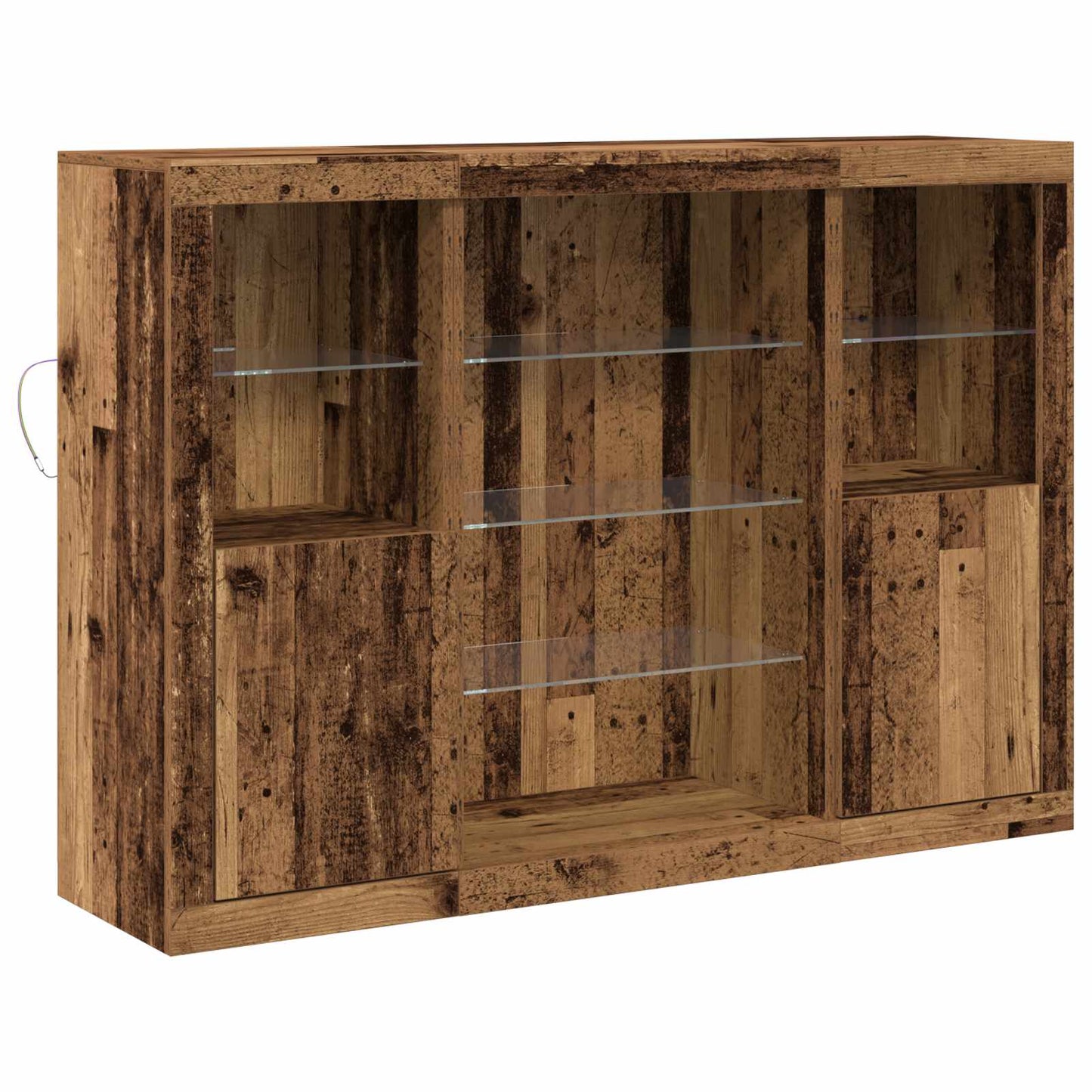 Madia LED Legno vecchio 142,5 x 37 x 100 cm Legno multistrato