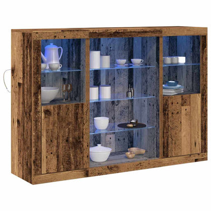 Madia LED Legno vecchio 142,5 x 37 x 100 cm Legno multistrato