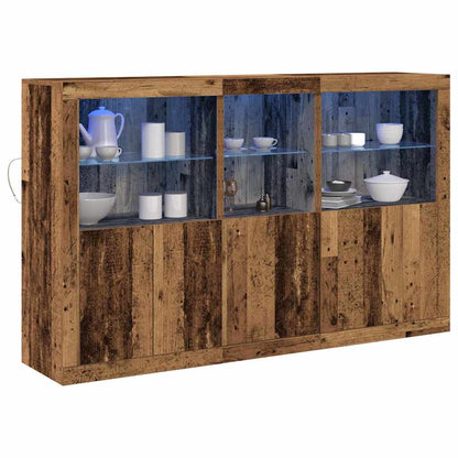 Madia LED Legno vecchio 162 x 37 x 100 cm Legno multistrato
