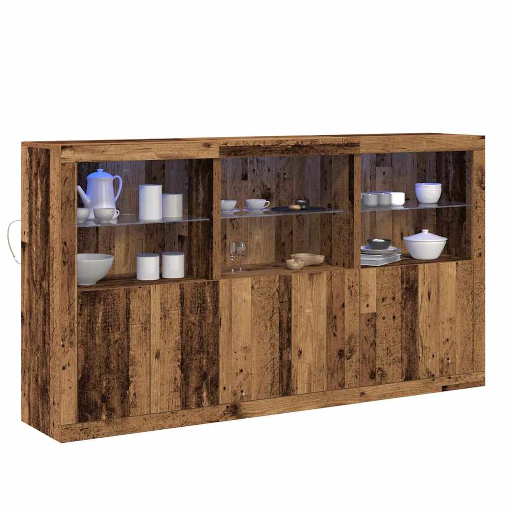 Madia LED Legno vecchio 181,5 x 37 x 100 cm Legno multistrato