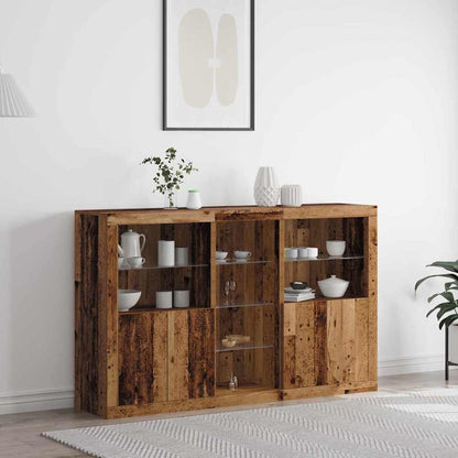 Madia LED Legno vecchio 162 x 37 x 100 cm Legno multistrato