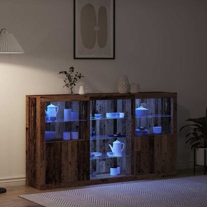 Madia LED Legno vecchio 181,5 x 37 x 100 cm Legno multistrato