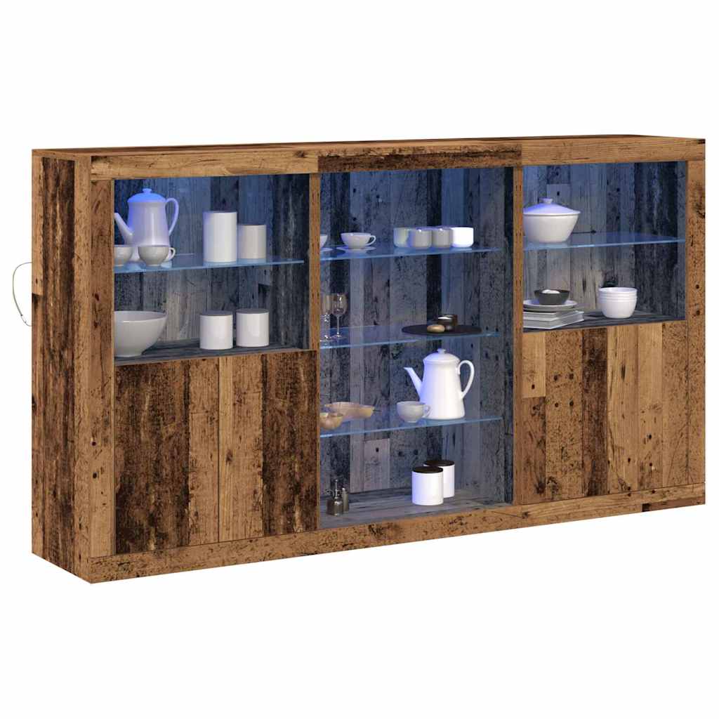 Madia LED Legno vecchio 181,5 x 37 x 100 cm Legno multistrato