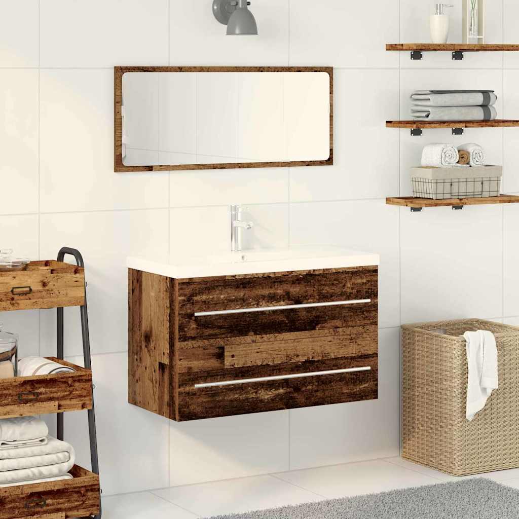 Armadio per Lavabo da Bagno Legno vecchio 80 x 38,5 x 48 cm