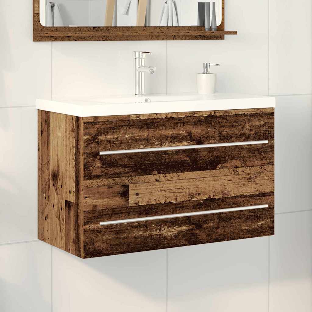 Armadio per Lavabo da Bagno 2 pcs 80 x 38,5 x 48 cm