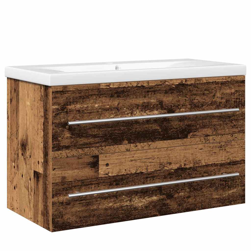 Armadio per Lavabo da Bagno 2 pcs 80 x 38,5 x 48 cm