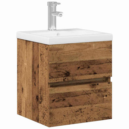 Armadio per Lavabo da Bagno Rovere Nero 80 x 39 x 62 cm