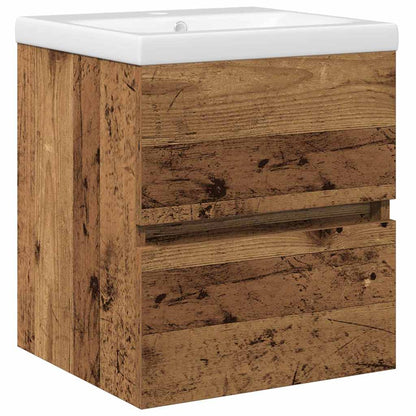Armadio per Lavabo da Bagno Rovere Nero 80 x 39 x 62 cm