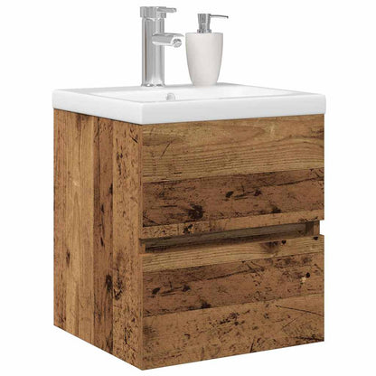 Armadio per Lavabo da Bagno Rovere Nero 80 x 39 x 62 cm