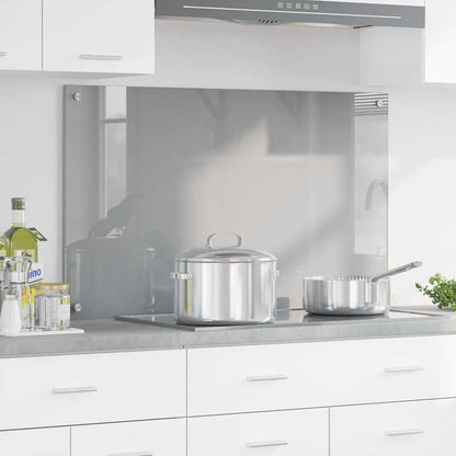 Schienale da cucina Grigio chiaro 100 x 60 cm vetro temperato
