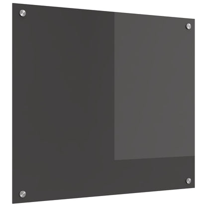 Schienale da cucina Grigio scuro 70 x 60 cm vetro temperato