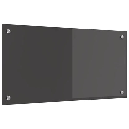 Schienale da cucina Grigio scuro 80 x 40 cm vetro temperato