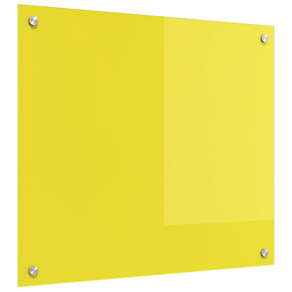 Schienale da cucina Giallo 70 x 60 cm vetro temperato