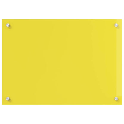 Schienale da cucina Giallo 70 x 60 cm vetro temperato