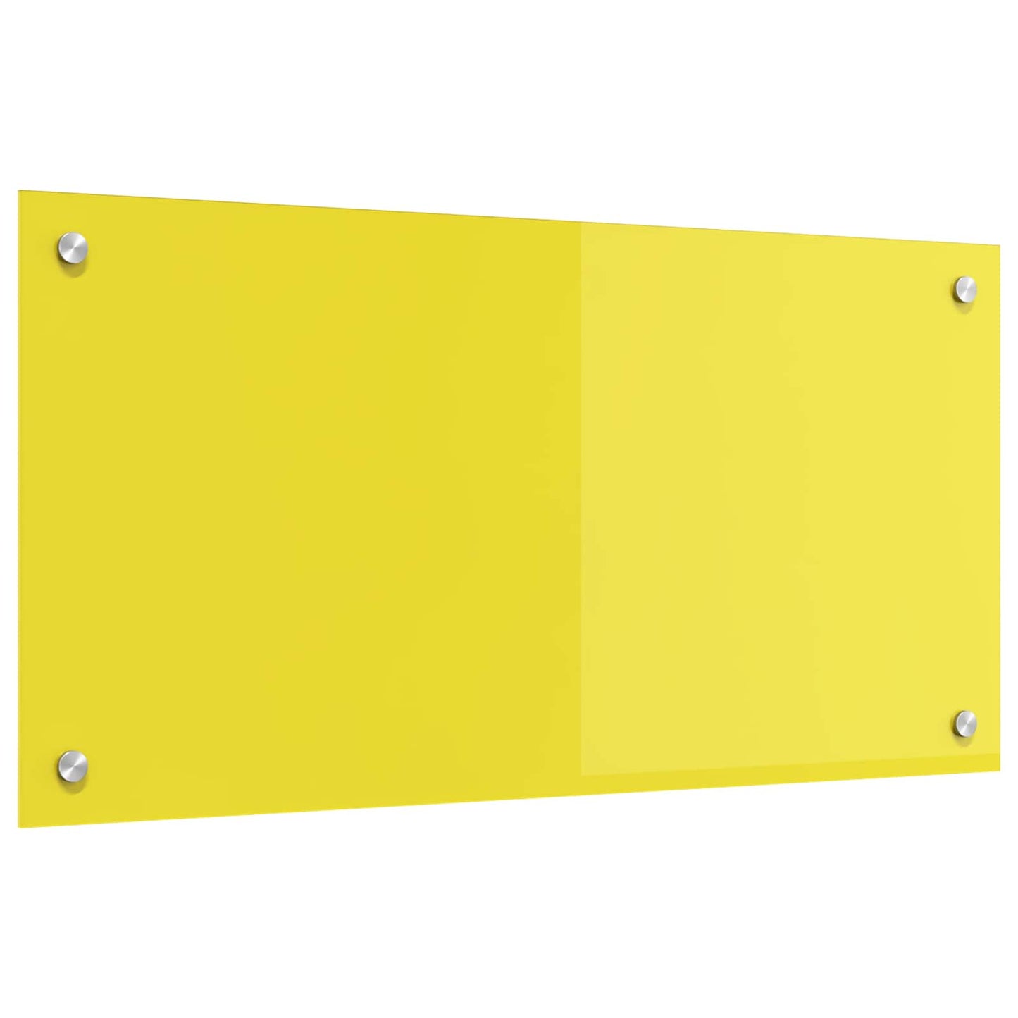 Schienale da cucina Giallo 80 x 40 cm vetro temperato